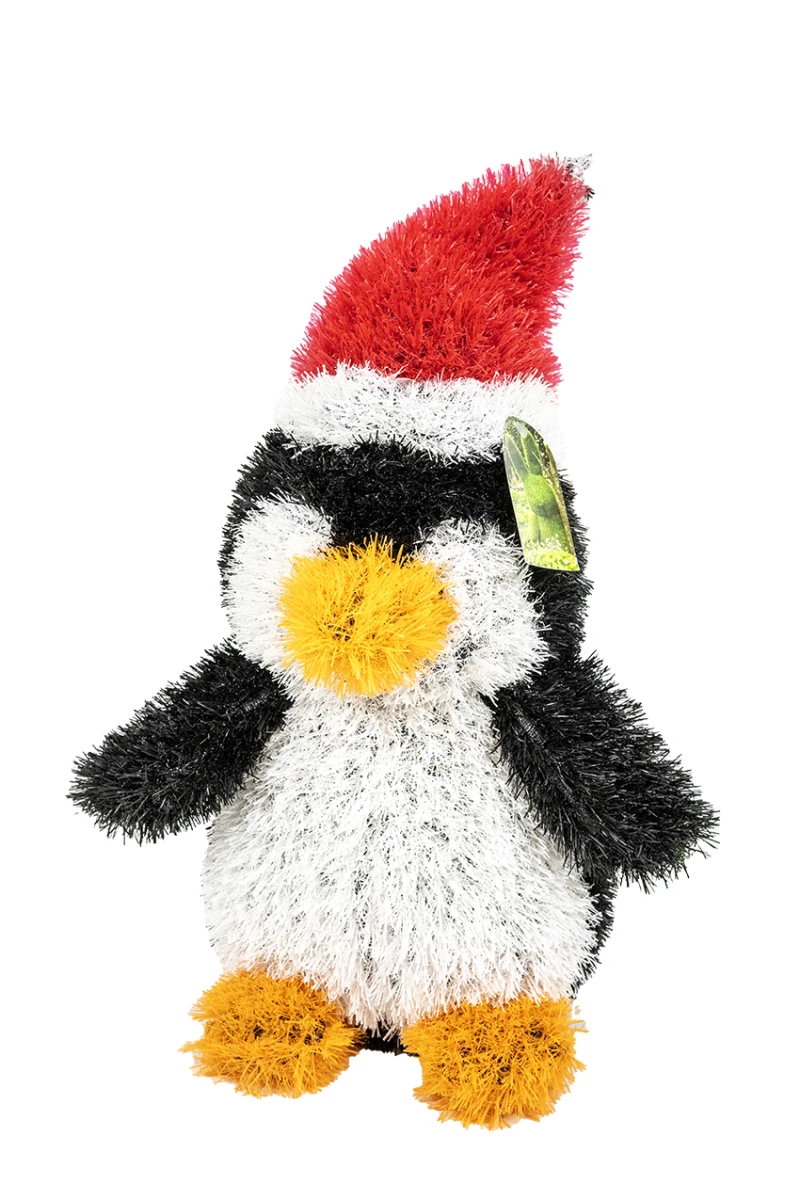 Figura-césped-artificial-pingüino-Decoración-original-jardín