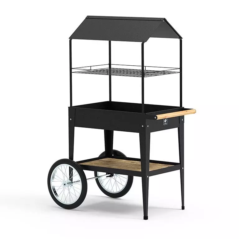 Mesa-cultivo-ruedas-tejado-Trolley-Retail