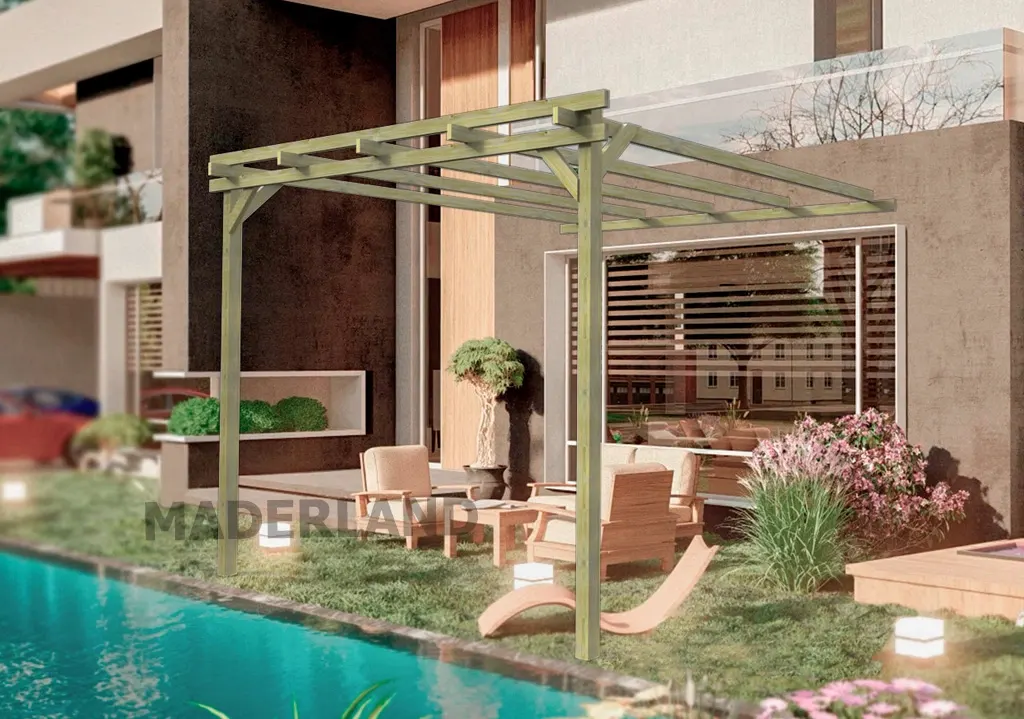 Pérgola-madera-Burdeos