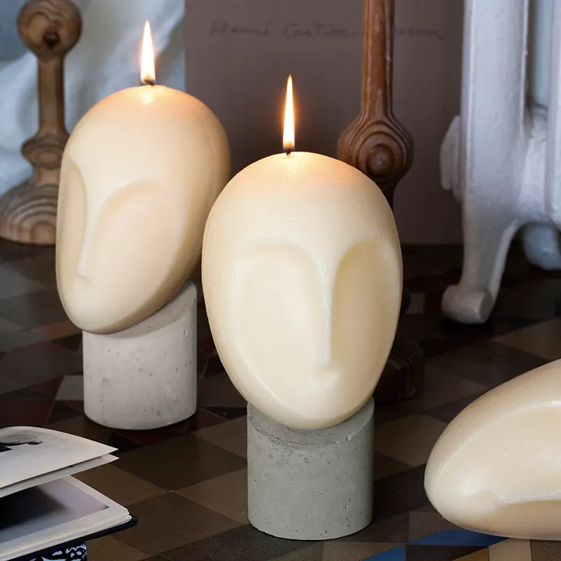 Velas-diseño-rostro-humano