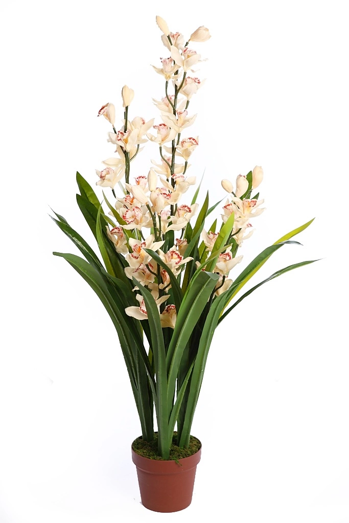 Cymbidium-Orquídea-planta-artificial-altura
