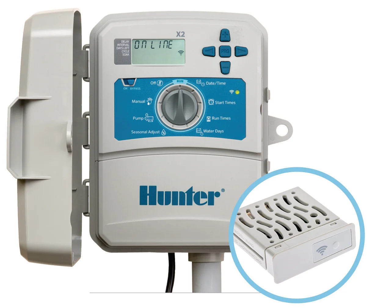 Programador-riego-Hunter-instalación-exterior